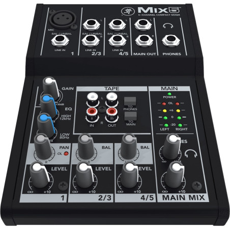 MIX - Compacte 5 canaux, 8 entrées MIX - Compacte 5 cana MACKIE