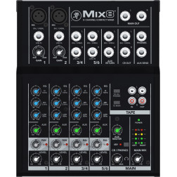 MIX - Compacte 8 canaux, 10 entrées MACKIE