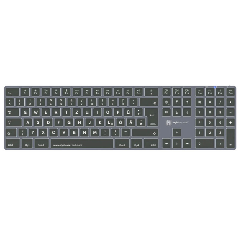 Logickeyboard Dyslexie TITAN DE (Mac)