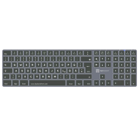 Logickeyboard Dyslexie TITAN DE (Mac)