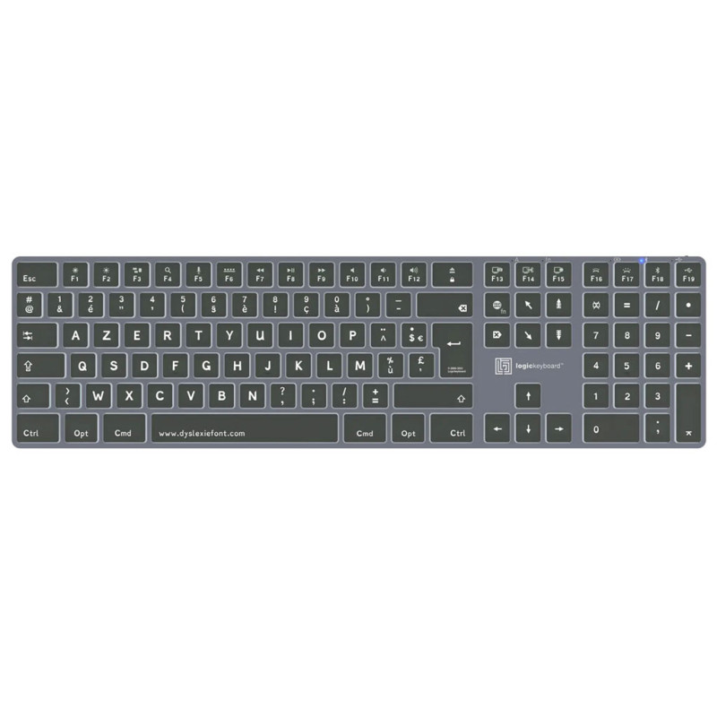 Logickeyboard Dyslexie TITAN FR Mac Logickeyboard Dyslexie TITAN FR Mac