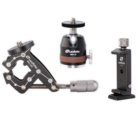 Pocket Clamp MC-30 Kit incl. Mini Ballhead 19 Smartphone