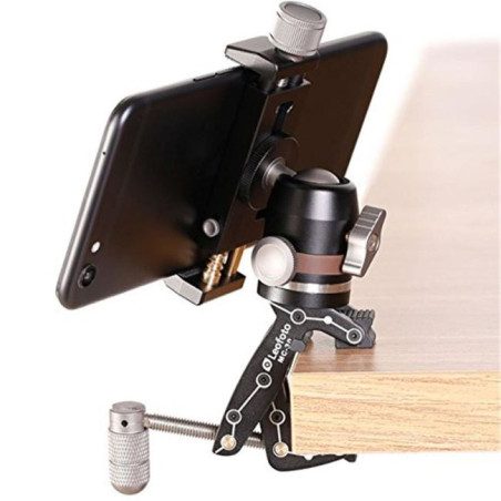 Pocket Clamp MC-30 + Kit incl. Mini Ballhead 19 + Smartphone