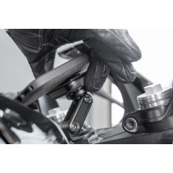 Mobile motorcycle mount stem mount - black
