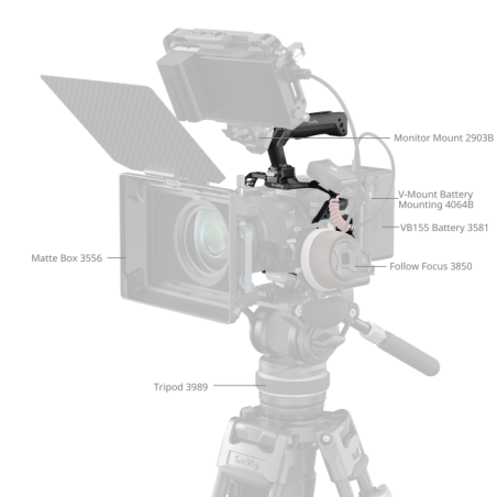 5957 HawkLock Quick Release Cage Kit for Canon EOS R6 Mark III / R6 Mark II