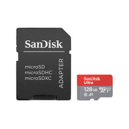 Mobile Ultra MicroSD 128Go 140MB/s UHS-I avec Adapteur SanDisk