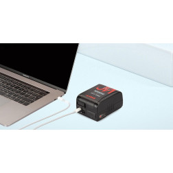 Batteria V-Mount Li-Ion USB-C, Tiny Size, Mega Capacity 140Wh/9.7Ah D-tap Swit