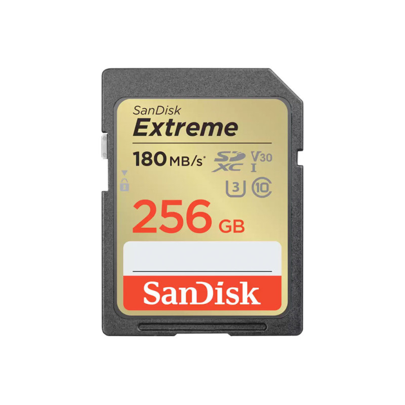 SD Extreme 256Go max 180MBs
