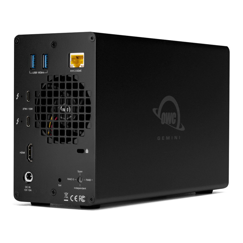 12.0TB OWC Gemini Ultra X6 Six-Drive RAID Thunderbolt (40Gb/s) External Storage + 7-Port Docking Solution with SoftR