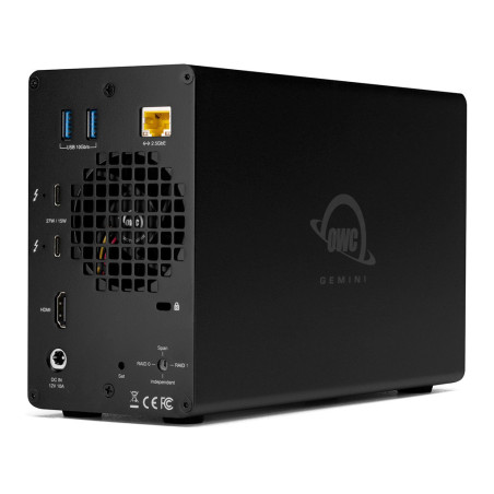 12.0TB OWC Gemini Ultra X6 Six-Drive RAID Thunderbolt (40Gb/s) External Storage + 7-Port Docking Solution with SoftR