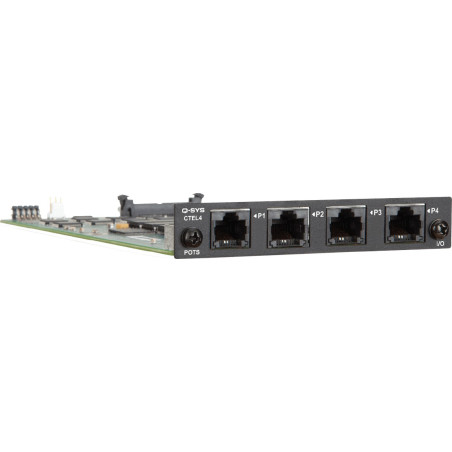 Carte d'extension E/S - Interface de téléphonie - 4 port QSC SYSTEMS