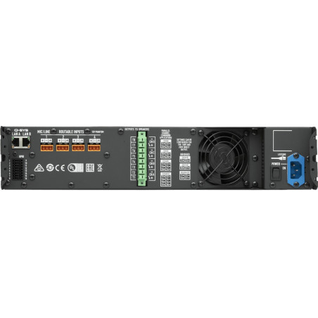 CX-Q - FlexAmp 8000W-4ch/8? ou 100V (Q-Lan) CX-Q - FlexA