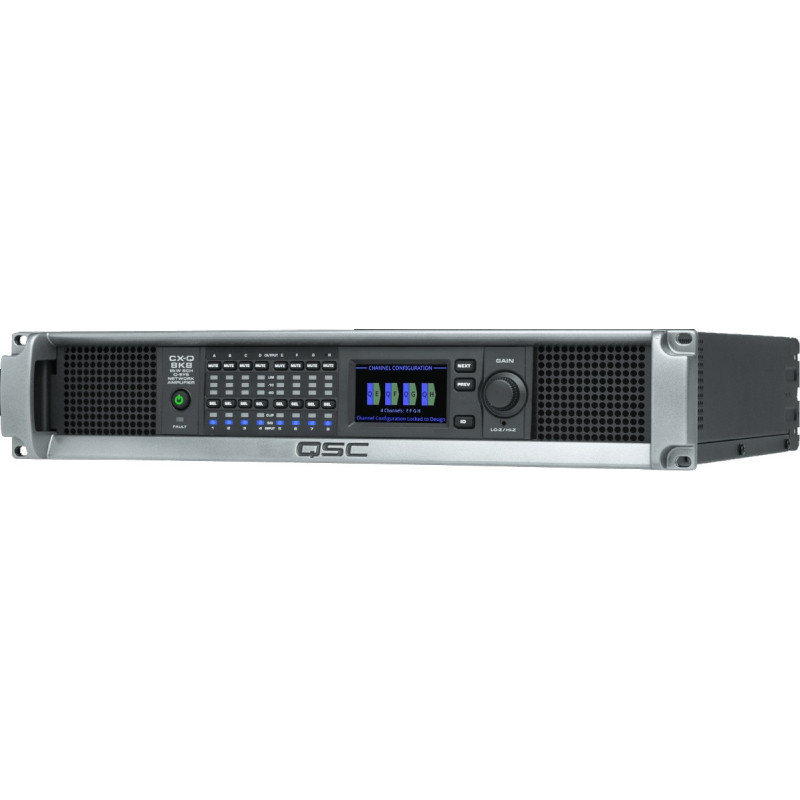 CX-Q - FlexAmp 8000W-8ch/8Ω ou 100V (Q-Lan)