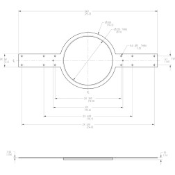 AC-MR6 - Accessoires - Bride montage placo. AC-C6T (par