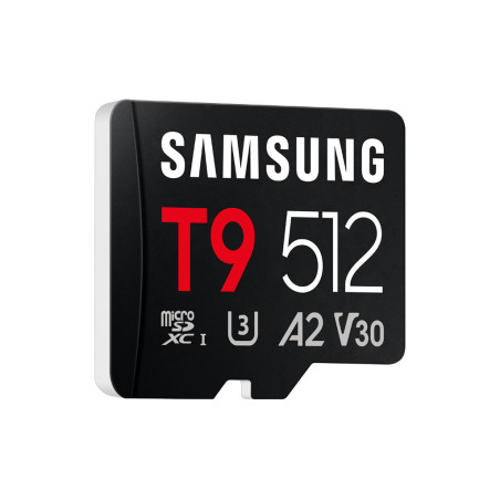 microSD Card T9 512 GB inclues Lecteur de carte USB