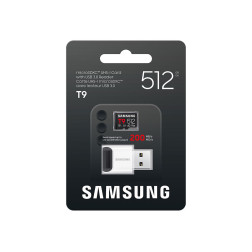 microSD Card T9 512 GB inclues Lecteur de carte USB