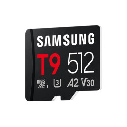 microSD Card T9 512 GB inclues Lecteur de carte USB