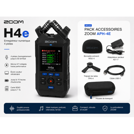 H4e avec APH-4E Pack Accessories