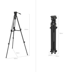 4685 Lightweight Video Carbon Fiber Tripod Kit AD-50