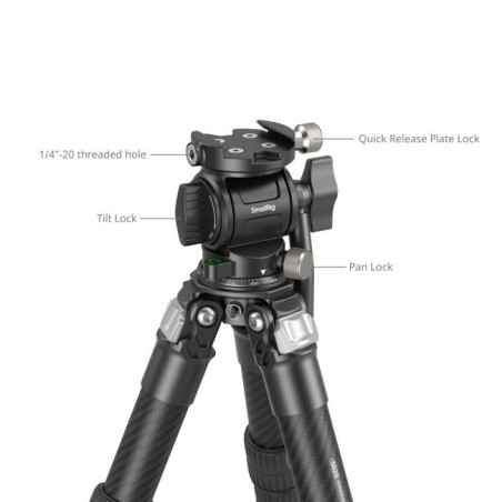 5025 Heavy Duty Carbon Fiber Tabletop Tripod Kit