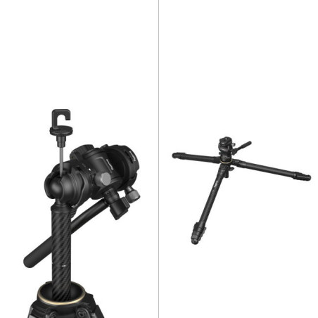 5028 Portable Carbon Fiber Travel Tripod Kit