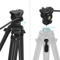 5440 AD14 Heavy-Duty Aluminum Alloy Tripod