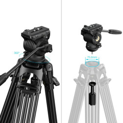 5442 FSD14 FreeSpeed Heavy-Duty Aluminum Alloy Tripod