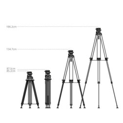 5443 FSD14 FreeSpeed Heavy-Duty Carbon Fiber Tripod