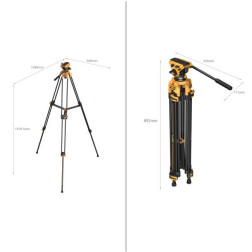 5523 Heavy-Duty Fluid Head Tripod AD-01 (BumbleBee Edition)