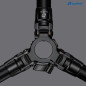 LG-284C+LH-36R(Black) CNC tripod, Hard anodize LG-284C+LH-36R(Black) CNC tripod, Hard anodize