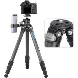 LS-284C PRO  LH-30R CNC carbon fiber tripod 28mm