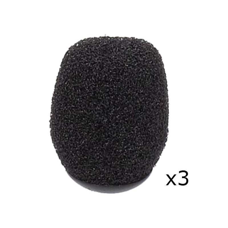 WS HS1 B - Pop filter noirs pour microphone serre tête(conditionné par 3) WS HS1 B - Pop filter noirs pour microphone serre tête(conditionné par 3)