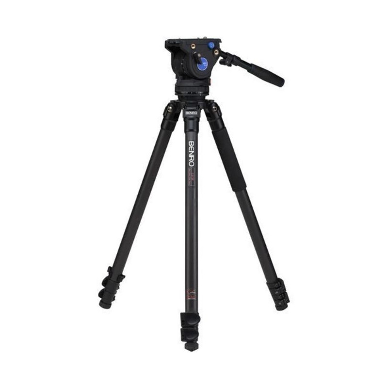 C373FBV6H S3 Carbon Single Tube Video Tripod kit