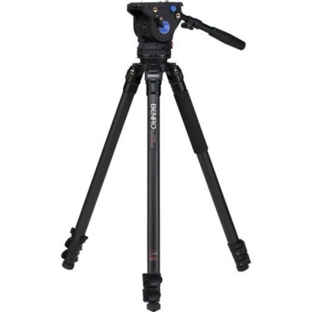 C373FBV6H S3 Carbon Single Tube Video Tripod kit