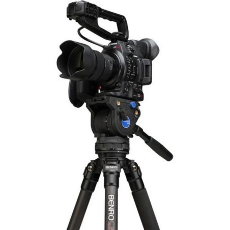 C373FBV6H S3 Carbon Single Tube Video Tripod kit