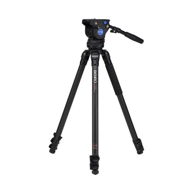 C373FBV4H S3 Carbon Single Tube Video Tripod kit