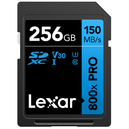 SDXC 800x PRO Blue Series 256GB UHS-1 V30 - Read 150MB s