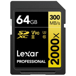 SD Pro Gold Series UHS-II 2000x 64GB V90