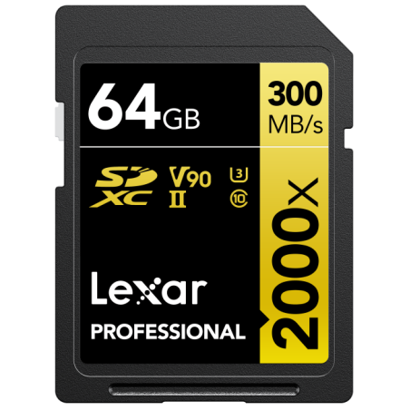 SD Pro Gold Series UHS-II 2000x 64GB V90