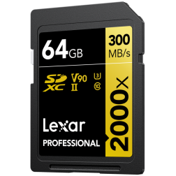 SD Pro Gold Series UHS-II 2000x 64GB V90