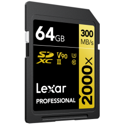 SD Pro Gold Series UHS-II 2000x 64GB V90
