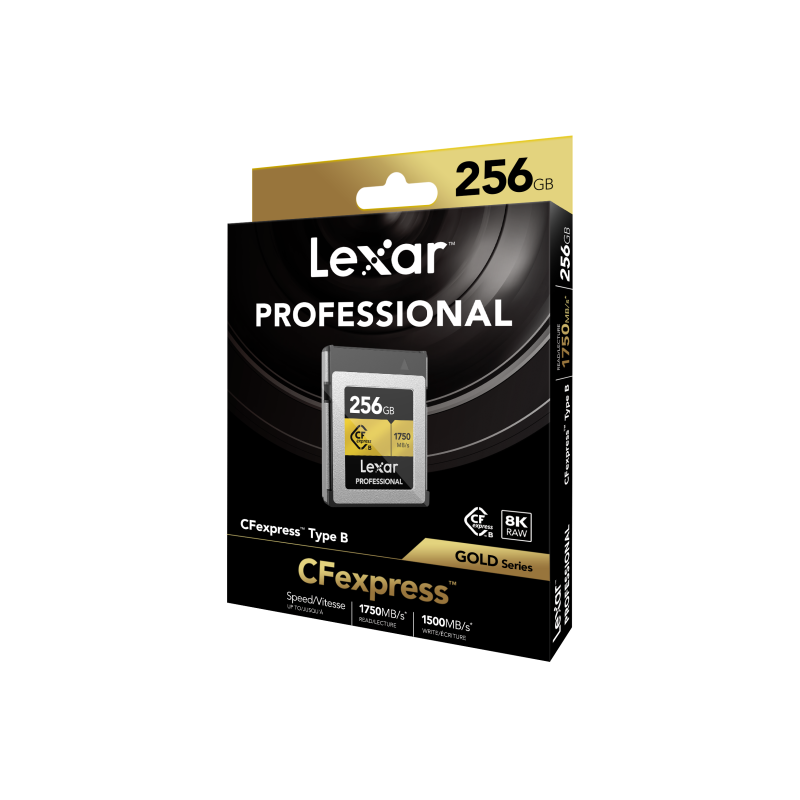 CFexpress PRO Type B Gold series 256GB - R1750/W1500MB/s