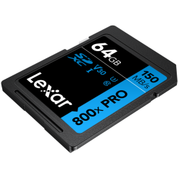 SDXC 800x PRO Blue Series 64GB UHS-1 V30 - Read 150MB s