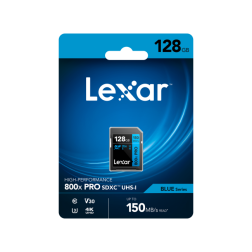 SDXC 800x PRO Blue Series 128GB UHS-1 V30 - Read 150MB s