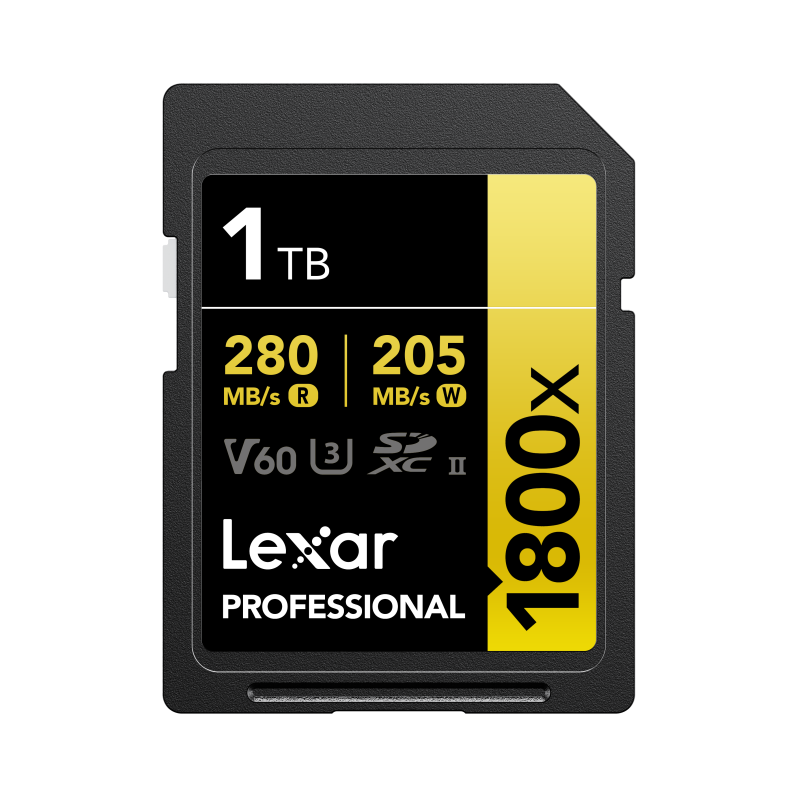 SD Pro Gold Series UHS-II 1800x 1TB V60 SD Pro Gold Series UHS-II 1800x 1TB V60
