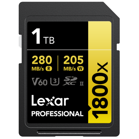 SD Pro Gold Series UHS-II 1800x 1TB V60