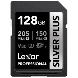 SD Silver Plus UHS-1 128GB V30 R205 W150MB s