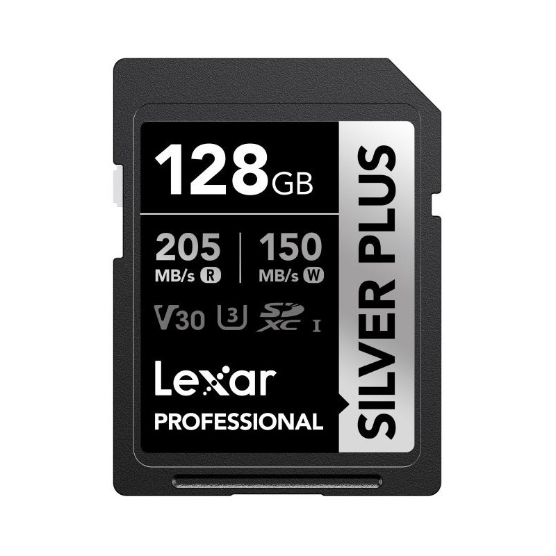 SD Silver Plus UHS-1 128GB V30 R205/W150MB/s SD Silver Plus UHS-1 128GB V30 R205/W150MB/s
