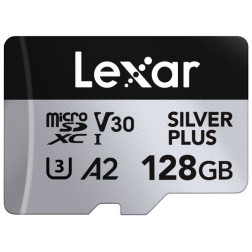 microSDXC Silver Plus UHS-1 128GB V30 R205 W150MB s
