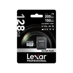 microSDXC Silver Plus UHS-1 128GB V30 R205/W150MB/s